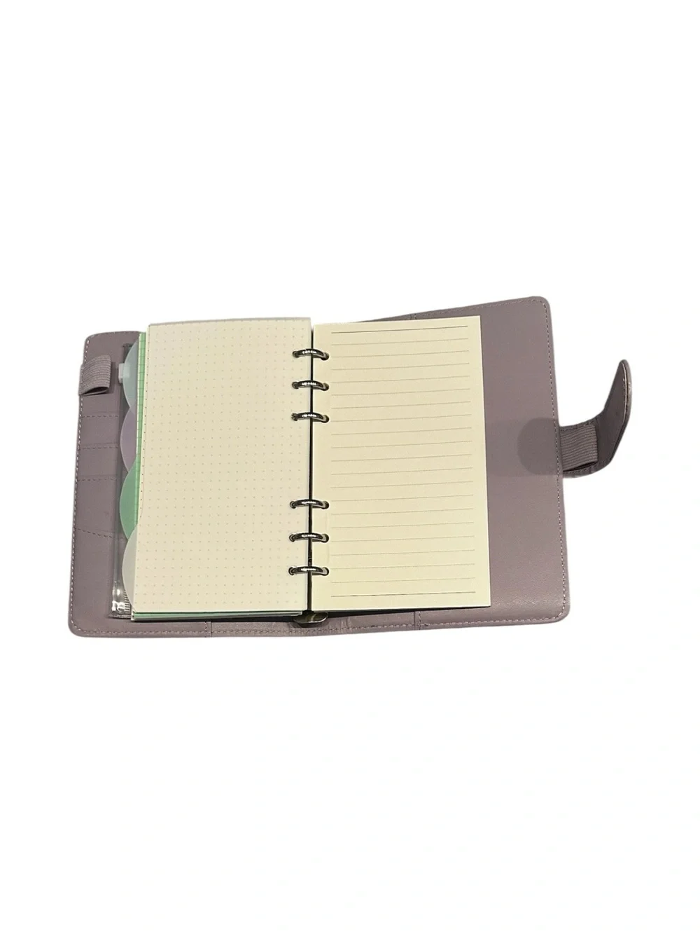 NWT Lavender A6 PU Leather 6-Ring Budget Binder Planner Bundle & Accessories